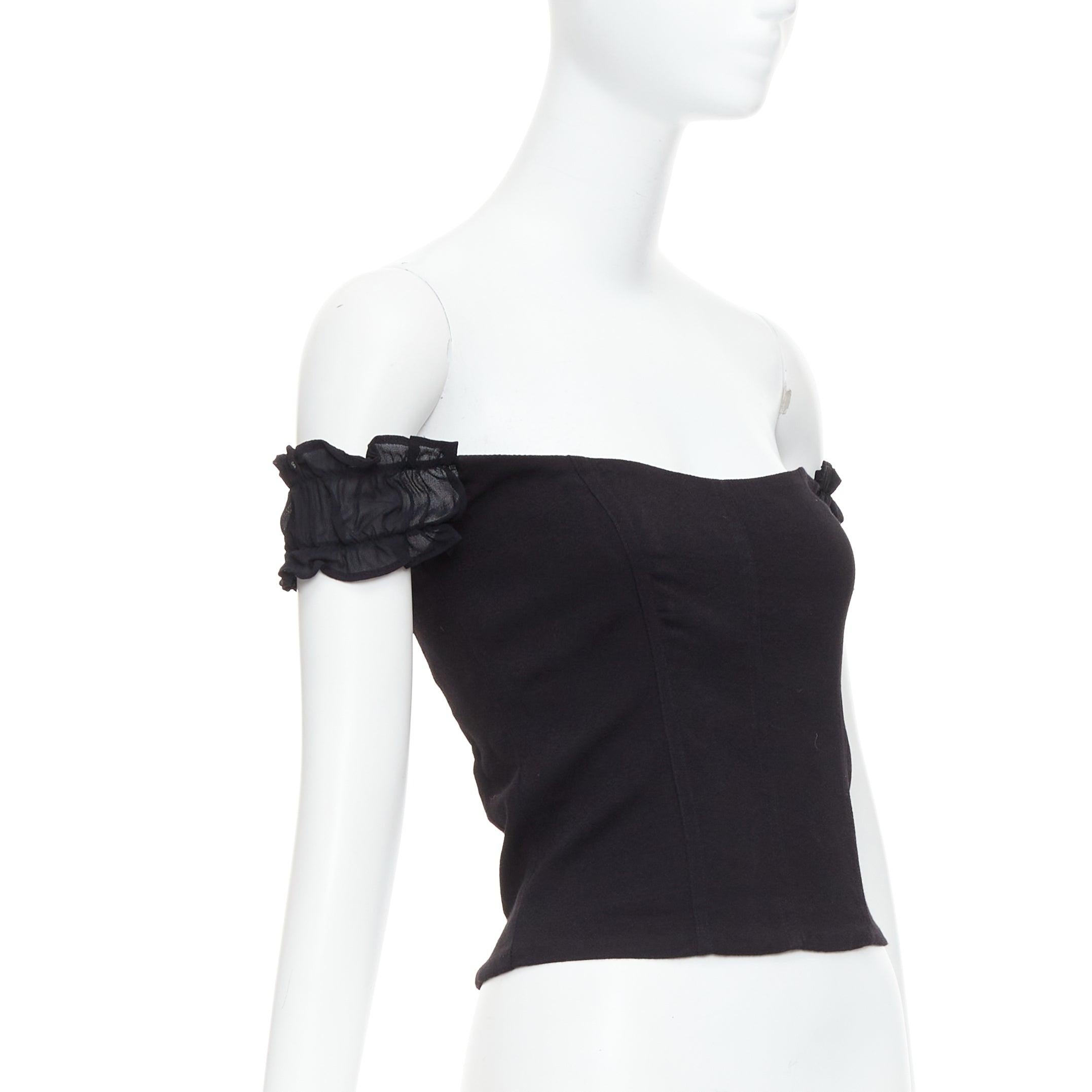RIFORMA Set di 3 top in lino a cuore US0 drappeggiato cami XS increspato US2 S in vendita 2
