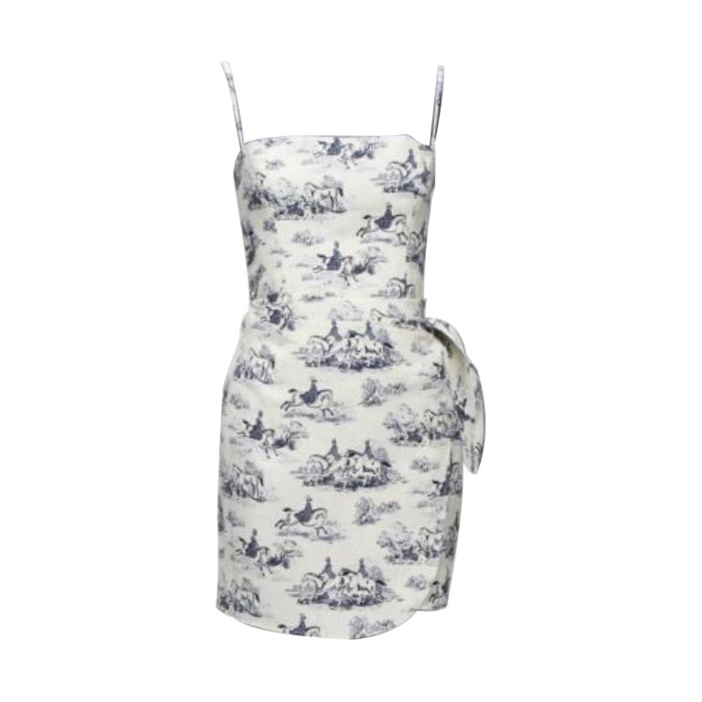 blue and white linen dress XO189 – Portia and Scarlett