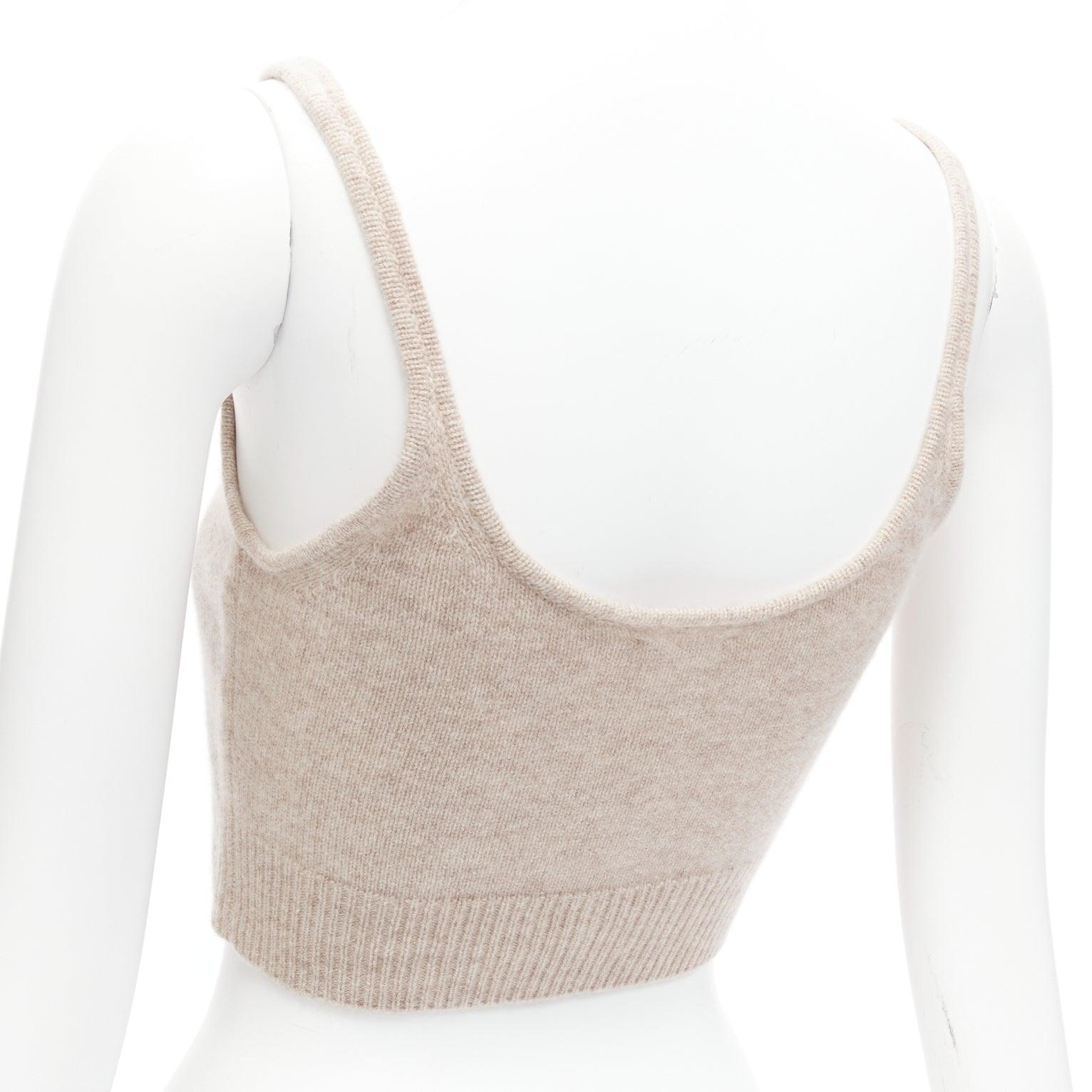 REFORMATION Varenne 100% recycled cashmere scoop neck cropped tank top XS
Reference: SNKO/A00397
Brand: Reformation
Material: Cashmere
Color: Beige
Pattern: Solid
Closure: Pullover
Extra Details: 70% recycled cashmere, 30% cashmere.
Made in: