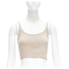 REFORMATION Varenne 100% cashmere riciclato, canottiera XS con scollo a goccia.