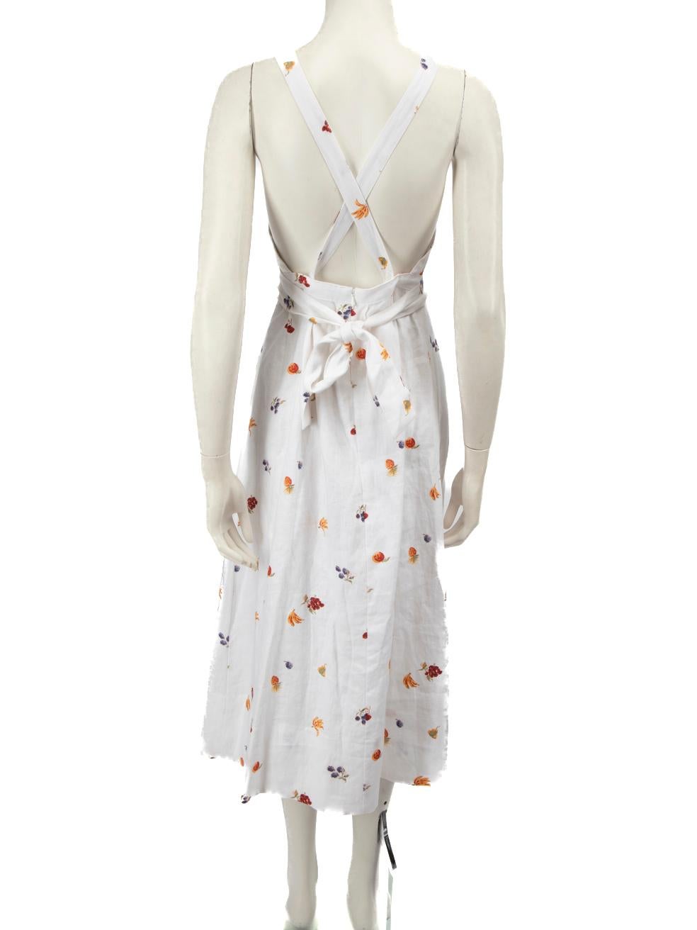 Grigio Reformation - Vestito da crociera midi floreale bianco taglia XS