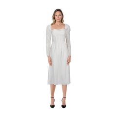 Reformation White Square Neck Maxi Dress Size L