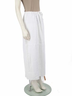 Reformation White Straight Fit Maxi Skirt Size S