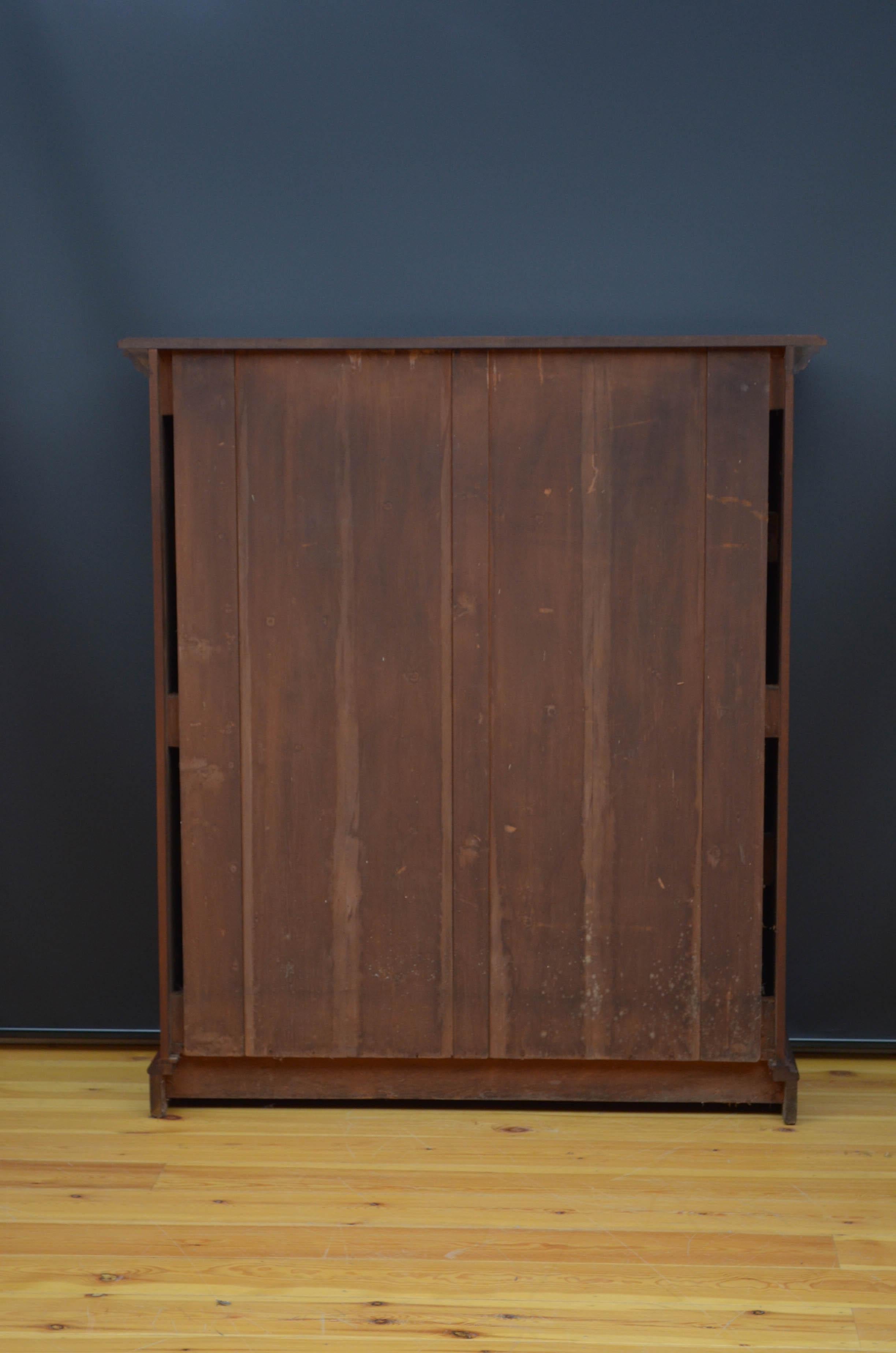 Reformed Gothic Mahogany Bookcase For Sale 6