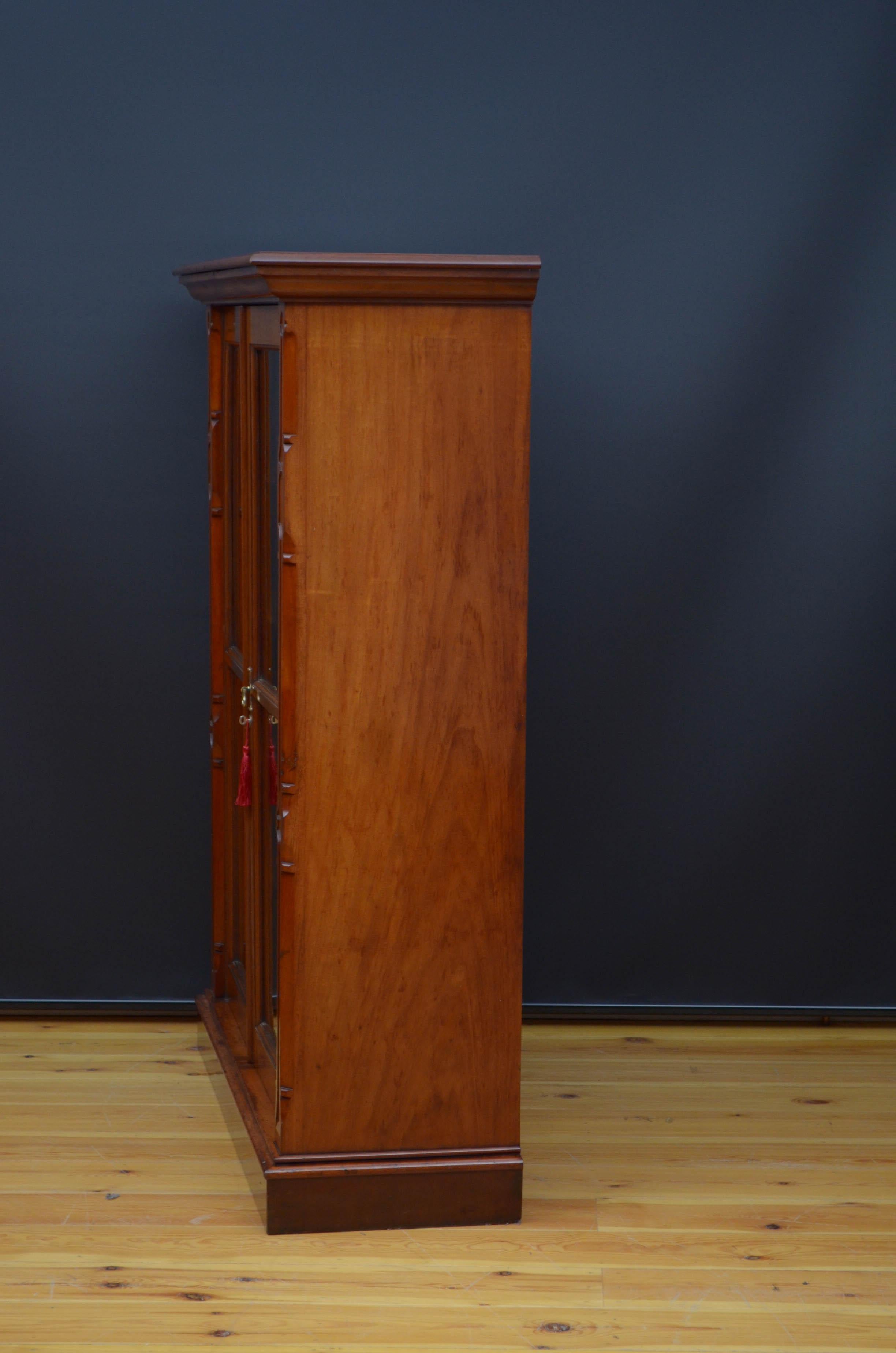 Reformed Gothic Mahogany Bookcase For Sale 7