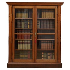 Antique Reformed Gothic Mahogany Bookcase