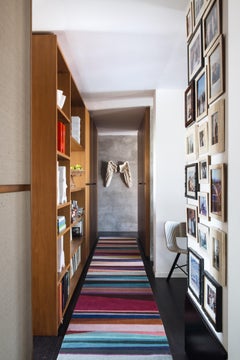 Refraction Bright Hand-Knotted Floor Runner in Wool by Paul Smith