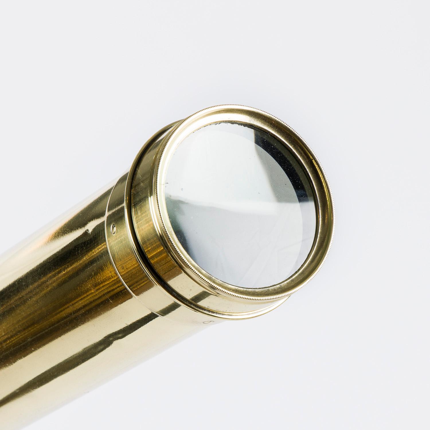 19th Century Refractor telescope by François Can, 81 Quai de l'Hôpital, Lyon For Sale