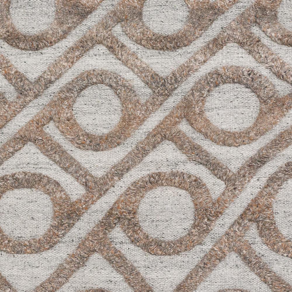 Hand-Woven Refreshingly Bold Customizable Shapes Weave Rug in Flint Small