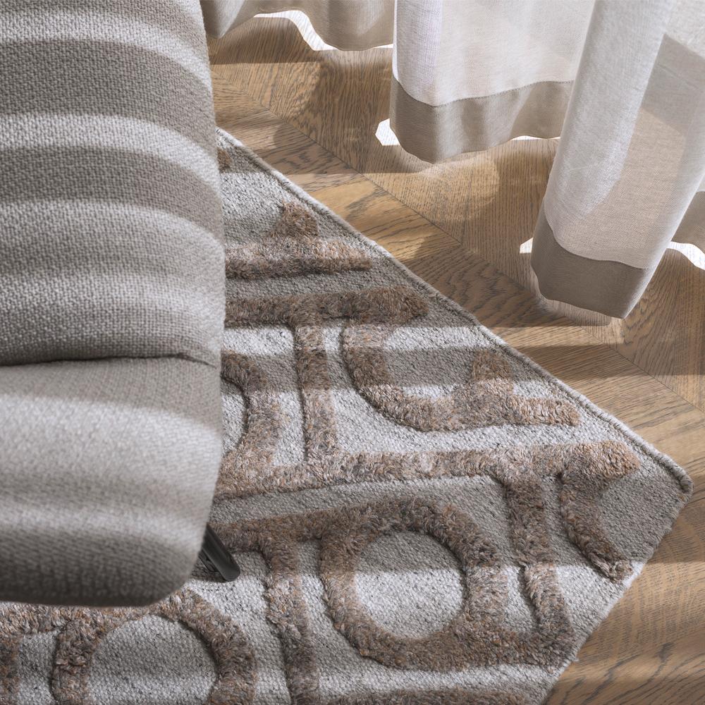 Inspired by coastal landscapes the Shapes weave is a refreshingly bold and tactile style. This eye-catching weave is created from a harmonious blend of tonal Viscose, wool and cotton. Perfect for bare feet and resort living.

All Ground Control