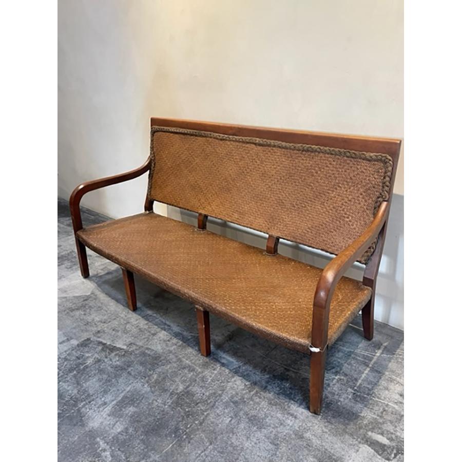 Refurbished Cane Bench, 18th Century In Good Condition For Sale In Scottsdale, AZ