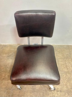 Refurbished Mid-Century Bassick Armless Steno Chair