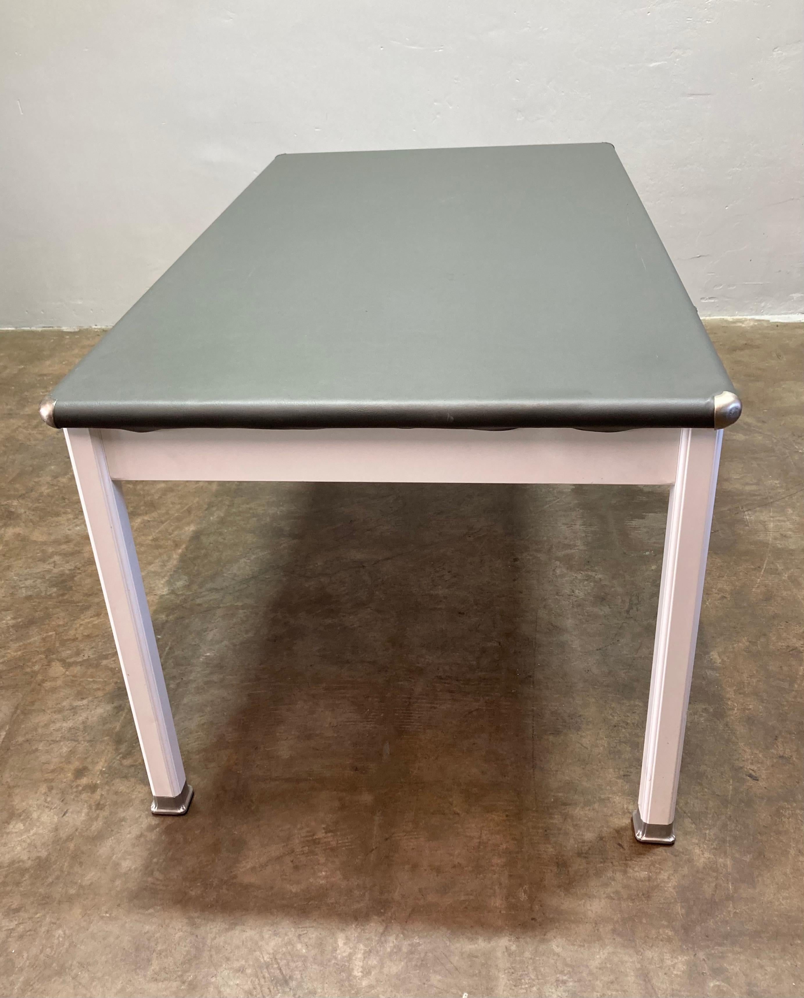 Steel Refurbished Vintage Shaw Walker Work Table For Sale