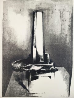 Torre, 5 de Europäische Graphik VI, Impresión litográfica en blanco y negro, 1968-9