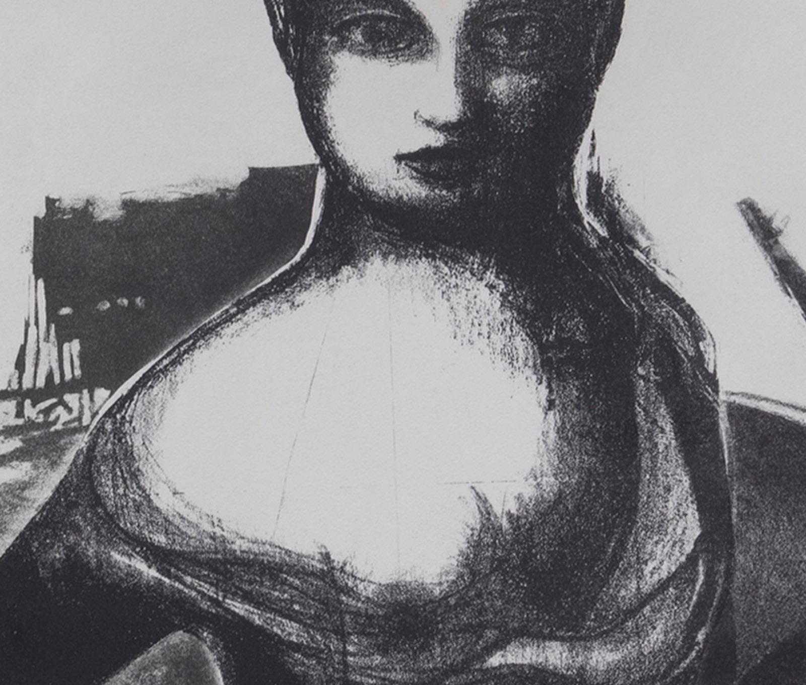 Mädchen (Beige), Nude Print, von Reg Butler