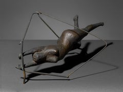Figures in Space - 20th Century, Bronze, Sculpture by Reg Butler