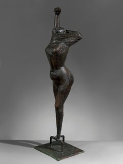 Girl - 20th Century, Bronze, Sculpture by Reg Butler