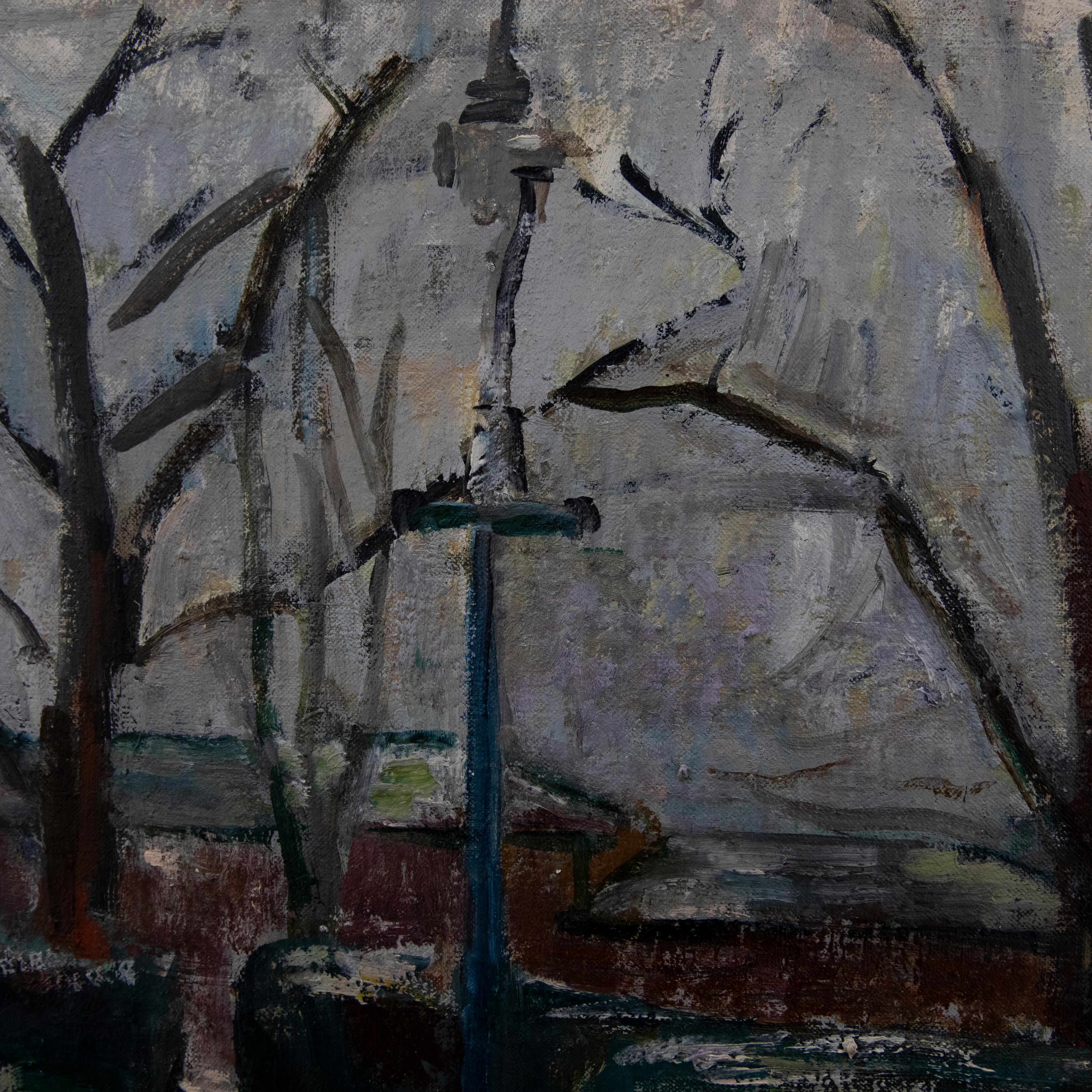 Reg Norris - Olio del 20° secolo, La prima neve in vendita 1