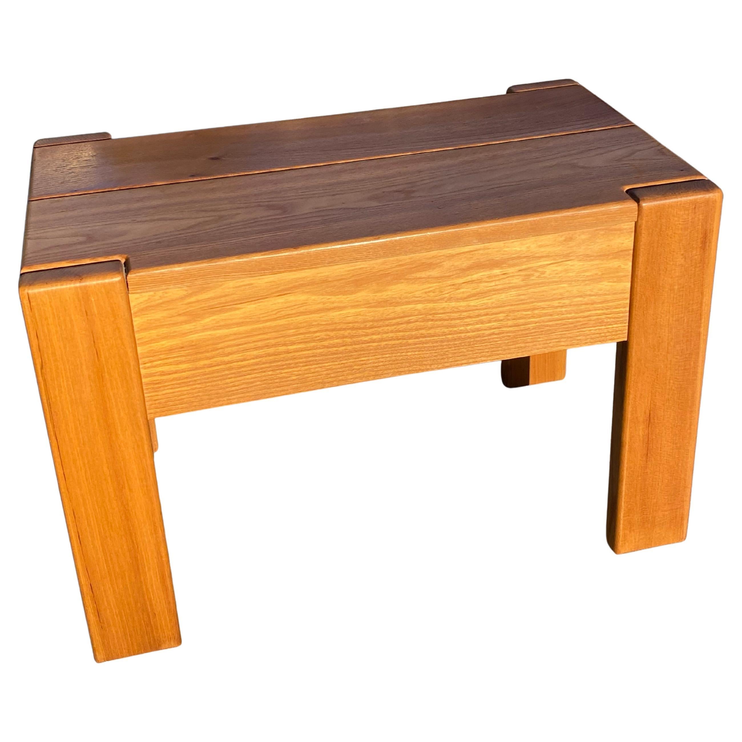Regain / chapo Solid elm bedside table 1980