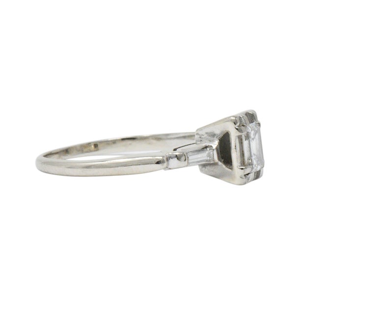 Regal 0.45 Carat Diamond 14 Karat White Gold Engagement Ring at 1stDibs ...