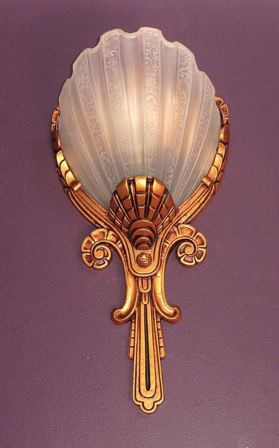American Regal 1930s Deco Sconces 3 Available Priced Each