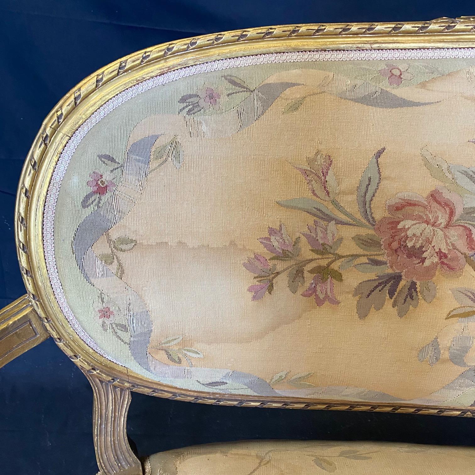 Suite de salon tapissée Regal Aubusson avec canapé Loveseat et 4 fauteuils en vente 5