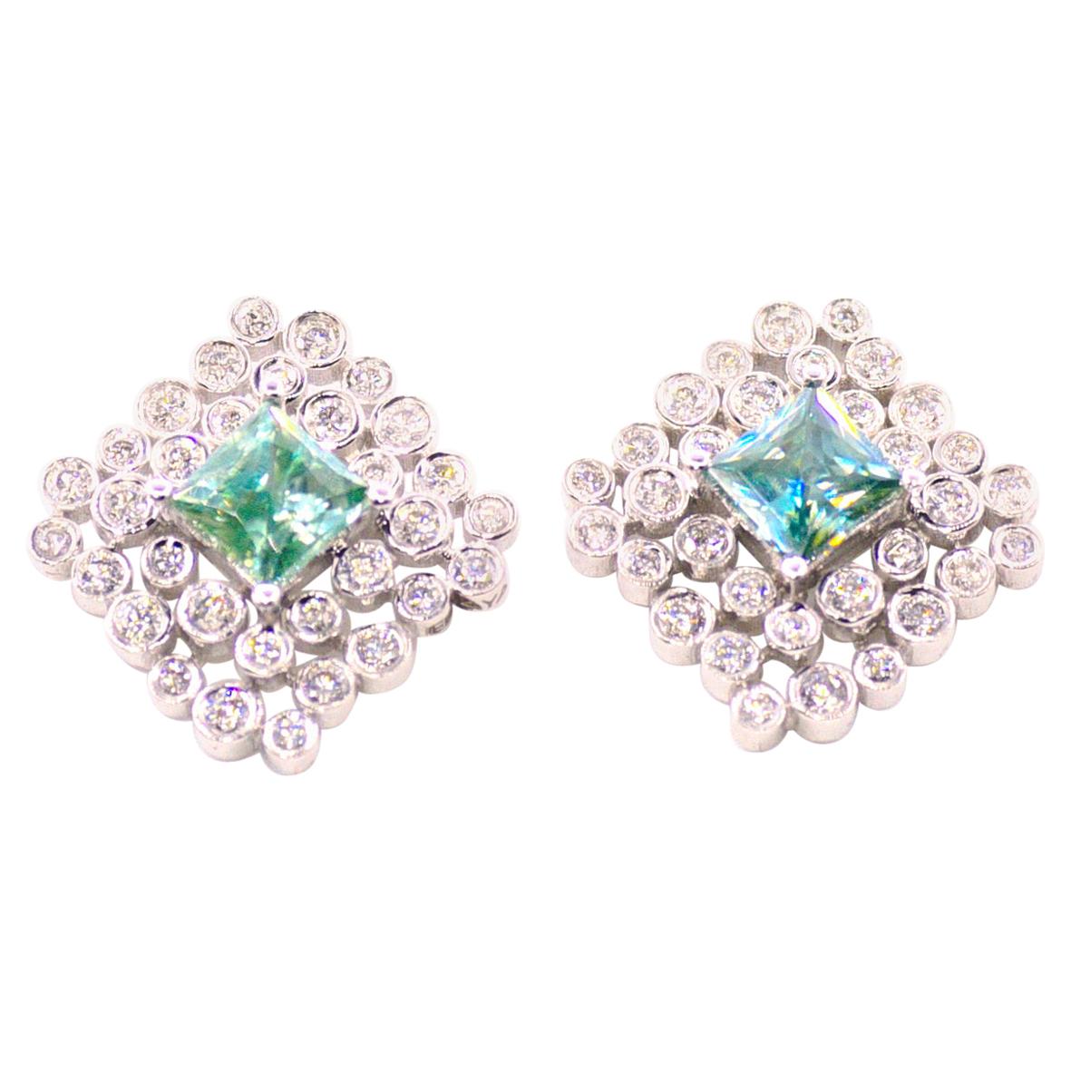 These dazzling 1.2CT diamond  Regal Diamond Earrings with timeless elegance will make you effortlessly chic and unique. 
Most of our jewels are made to order, so please allow us for a 2-4 week delivery.
Please note the possibility of natural