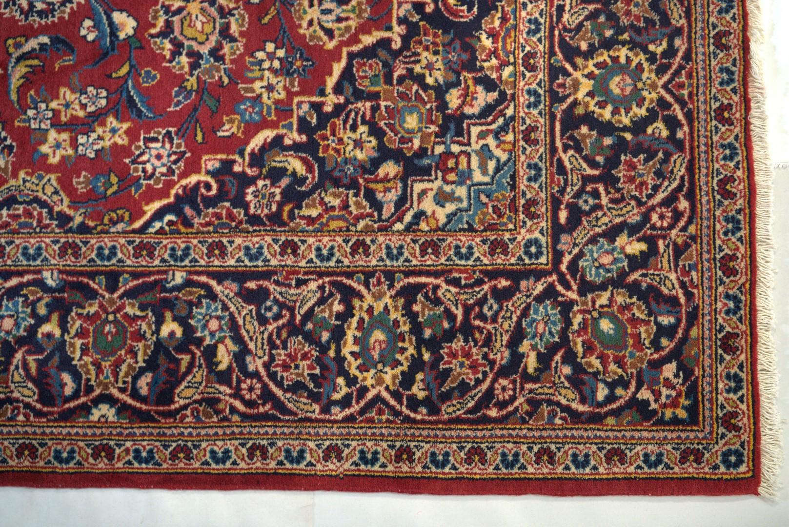 20th Century Medium Sized Mid Century Isfahan Rug in Wool For Sale