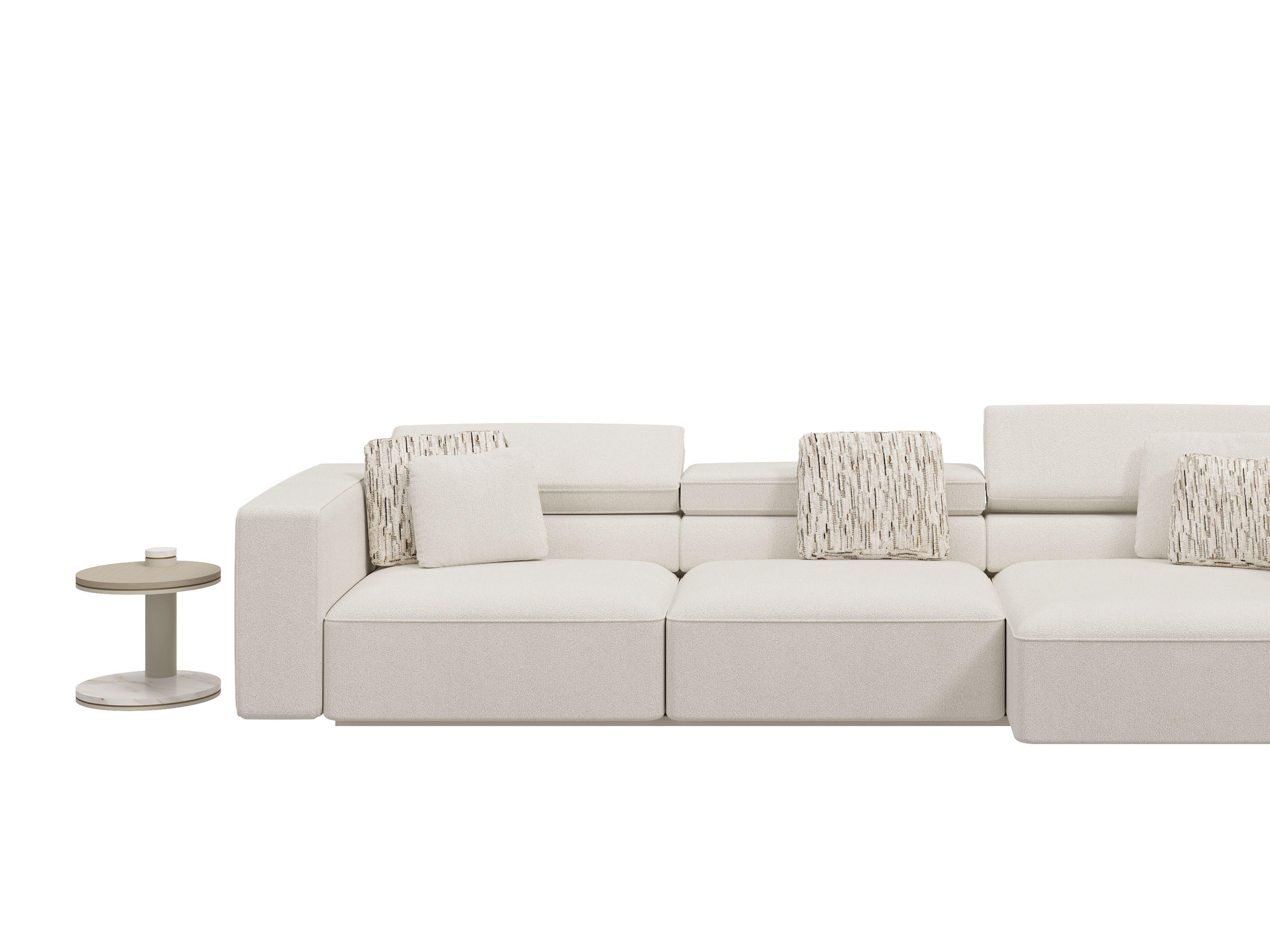 Brass REGAL Sofa - Modular Seating System - Modern Elegance For Sale