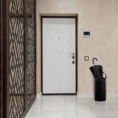Soporte para paraguas «Regen» de LIMAC Design, de cuero, estilo moderno - Ø 23 cm
