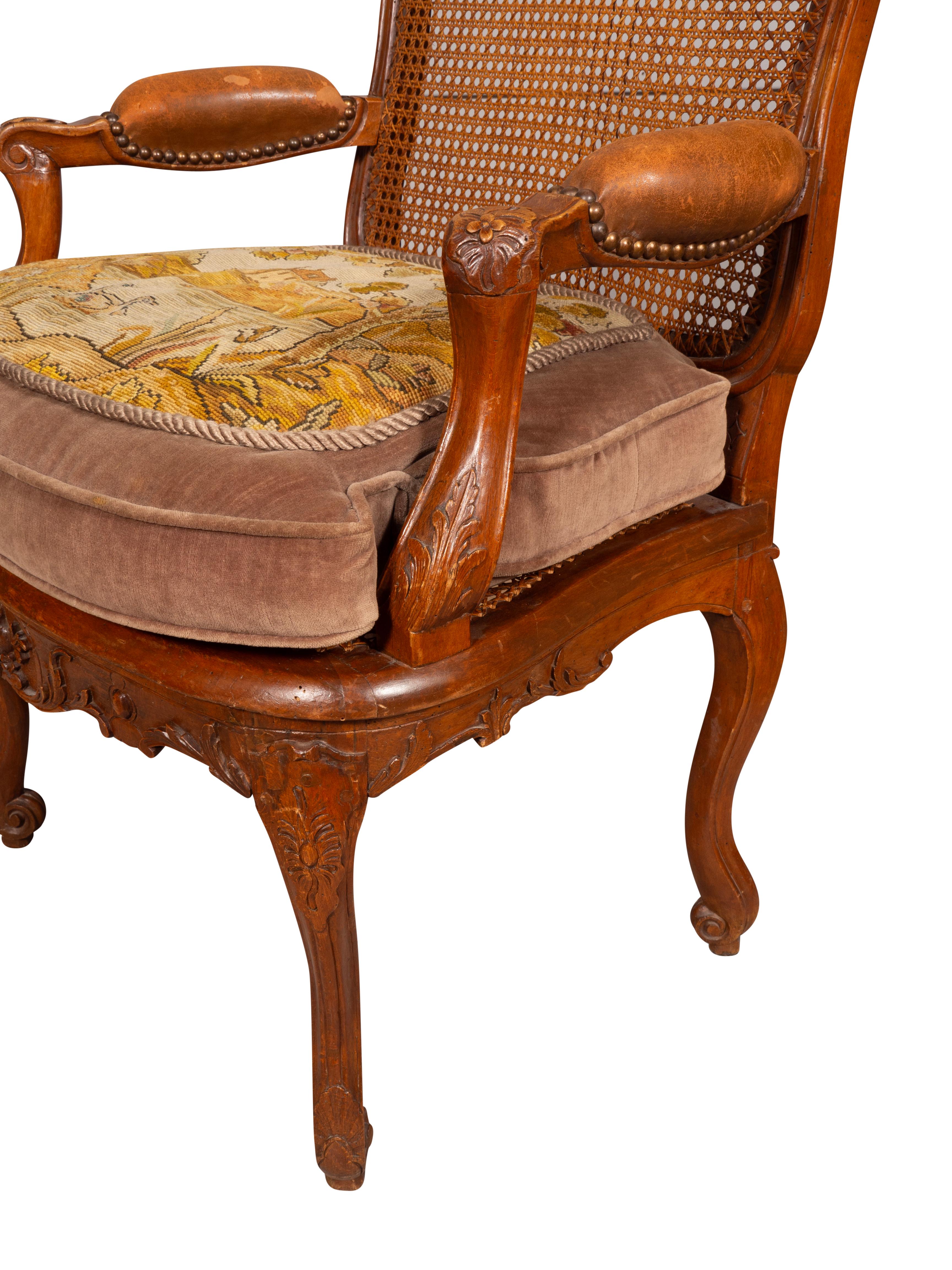 Regence Beechwood Armchair For Sale 4