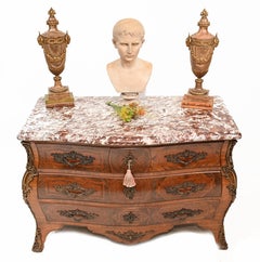Regence Bombe Commode French Antique Chest Drawers 1880
