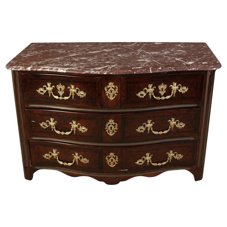 19th Century French Marble-Top Commode For Sale at 1stDibs