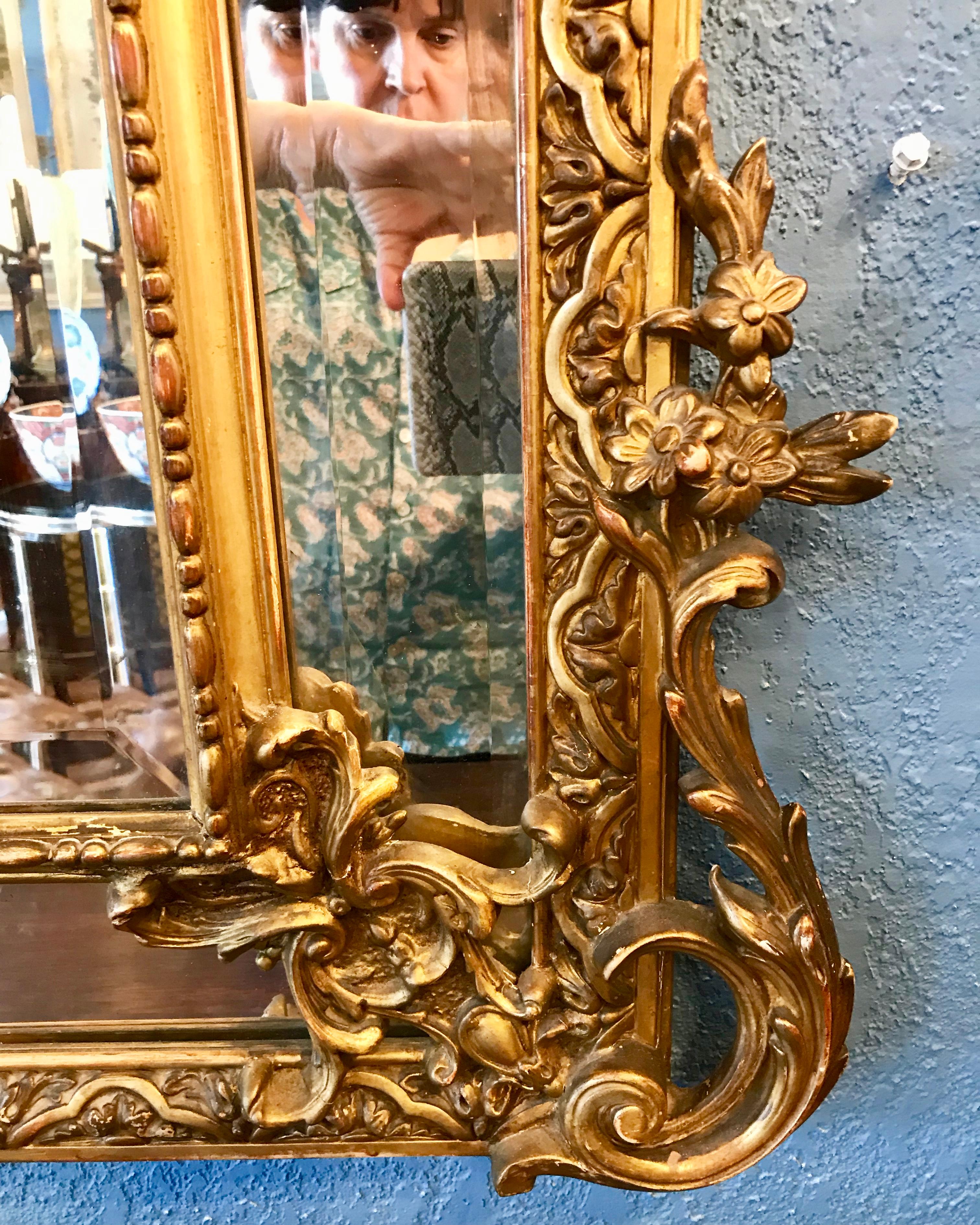 19th Century Regence Gilded Mirror