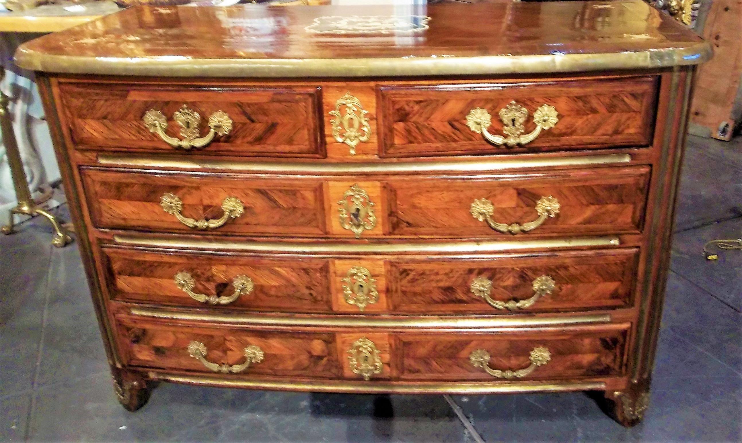 Regence Kingwood Commode Early 18th Century with Gilded Mounts 1