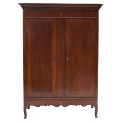 Regence Mahogany Cabinet with Satinwood Inlays, St. Croix c. 1770