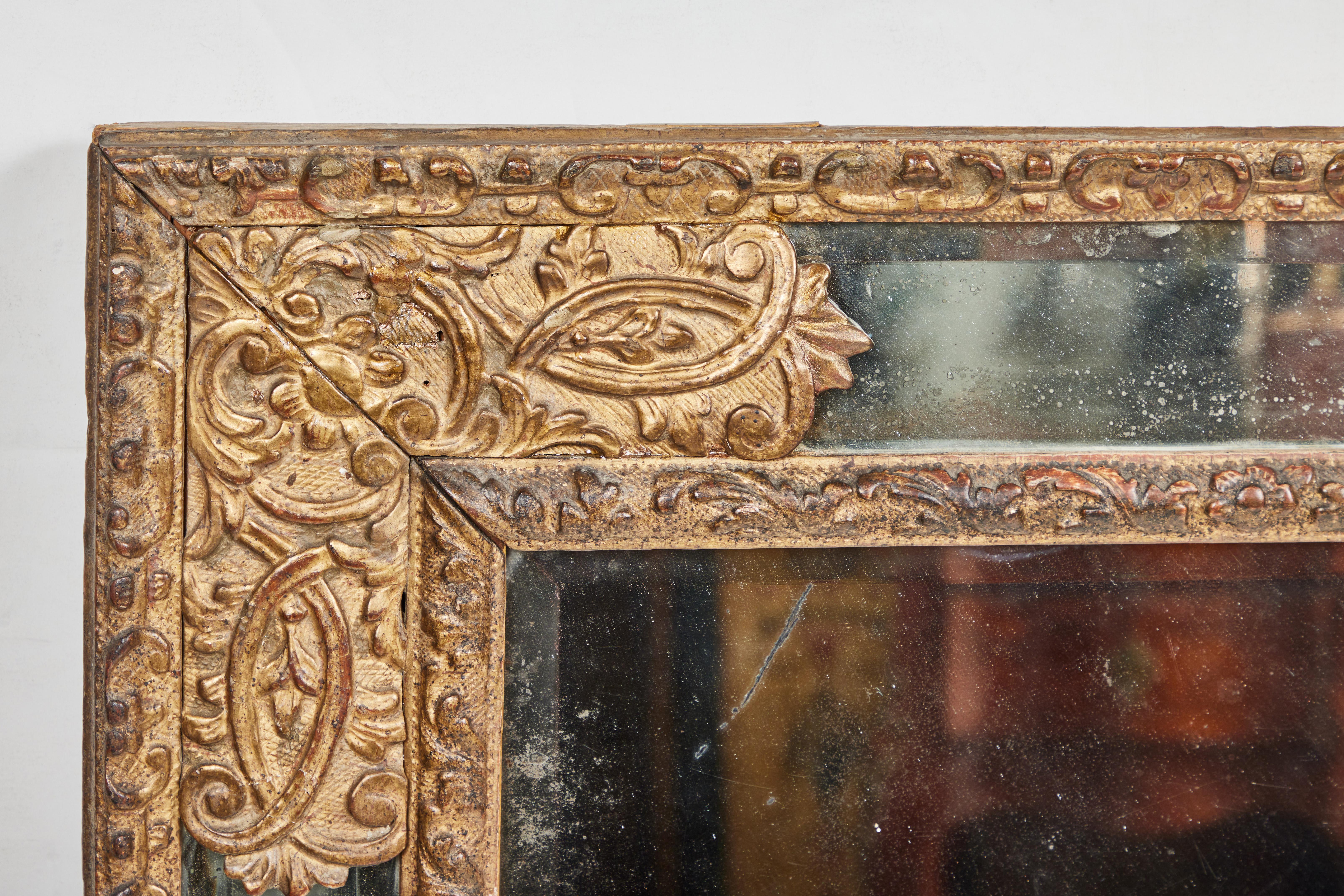 Hand-Carved Régence Period Mirror For Sale
