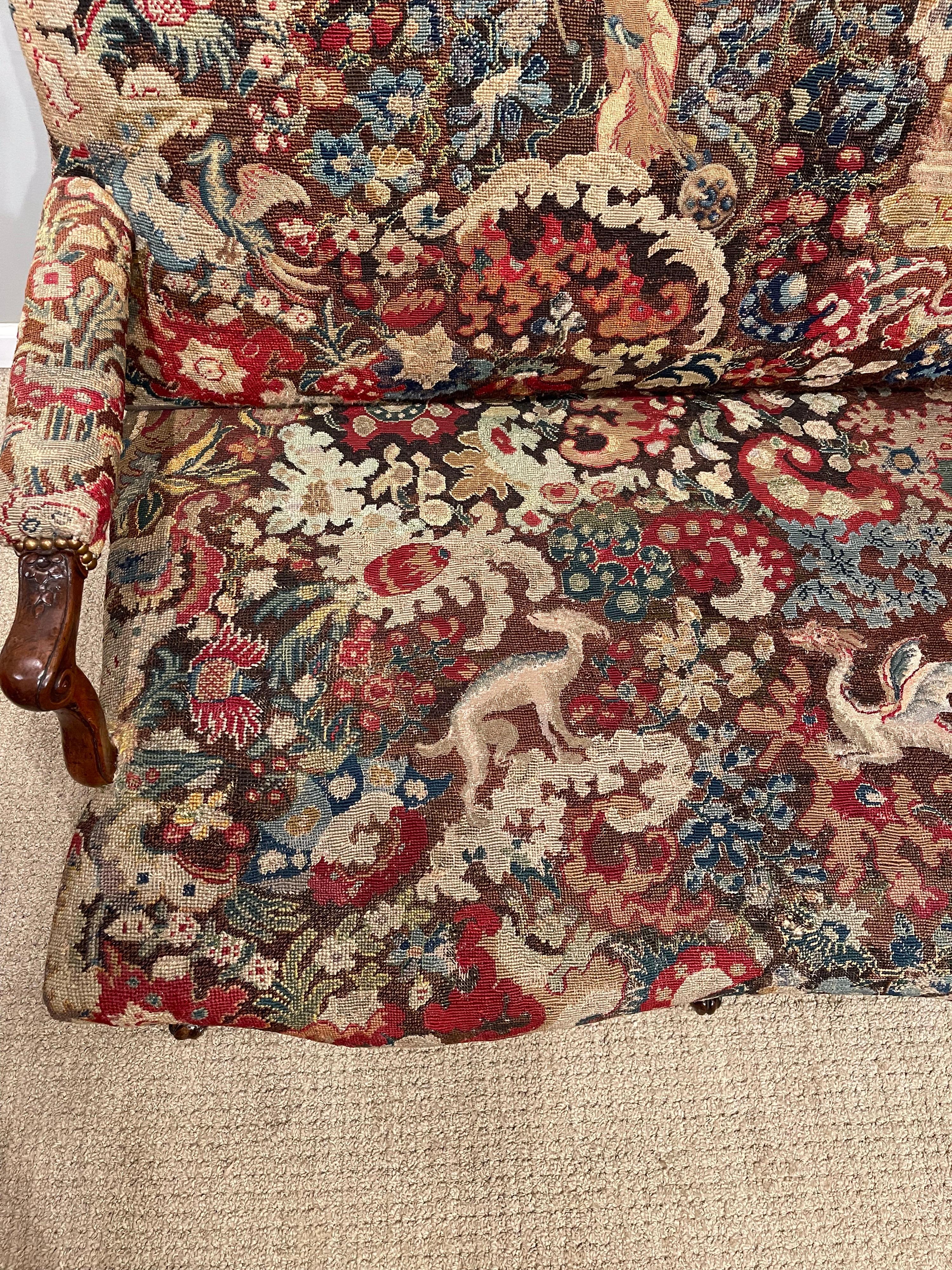 Régence Period Needlepoint Covered Settee 8