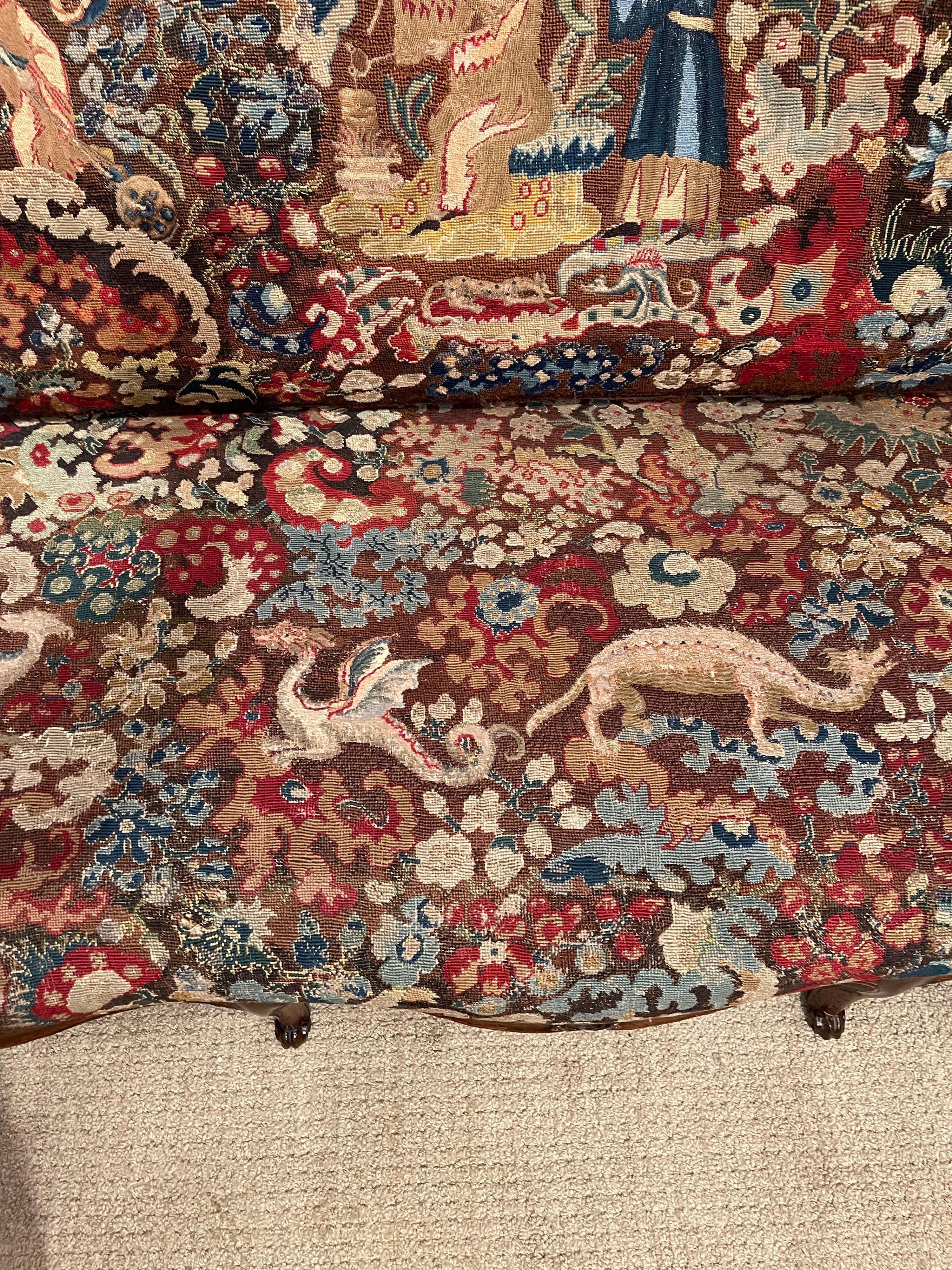 Régence Period Needlepoint Covered Settee 9