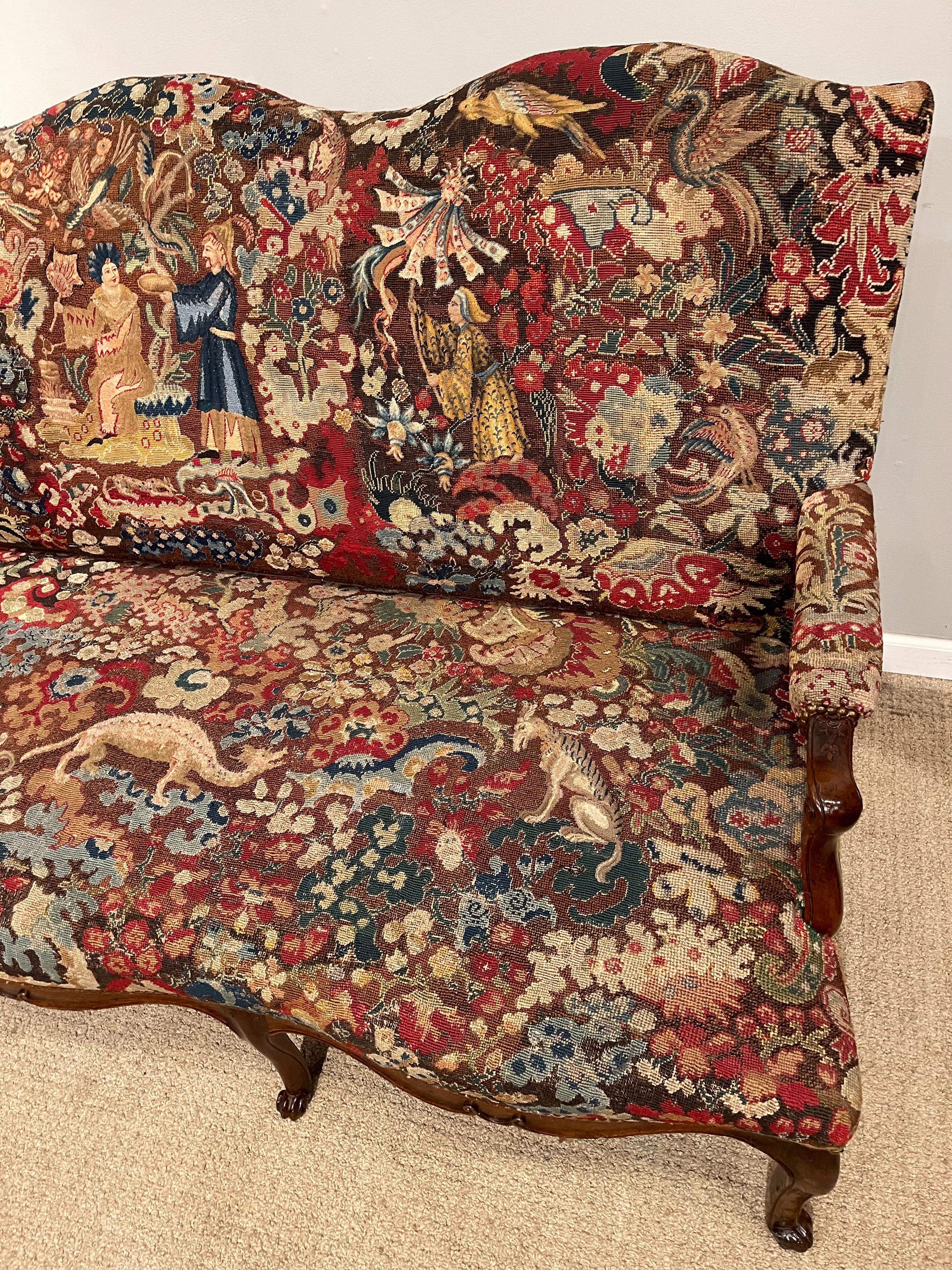 Régence Period Needlepoint Covered Settee 10