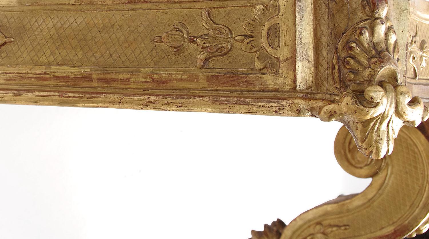 Régence Regence Style Carved and Giltwood Wall Bracket, Late 19th Century