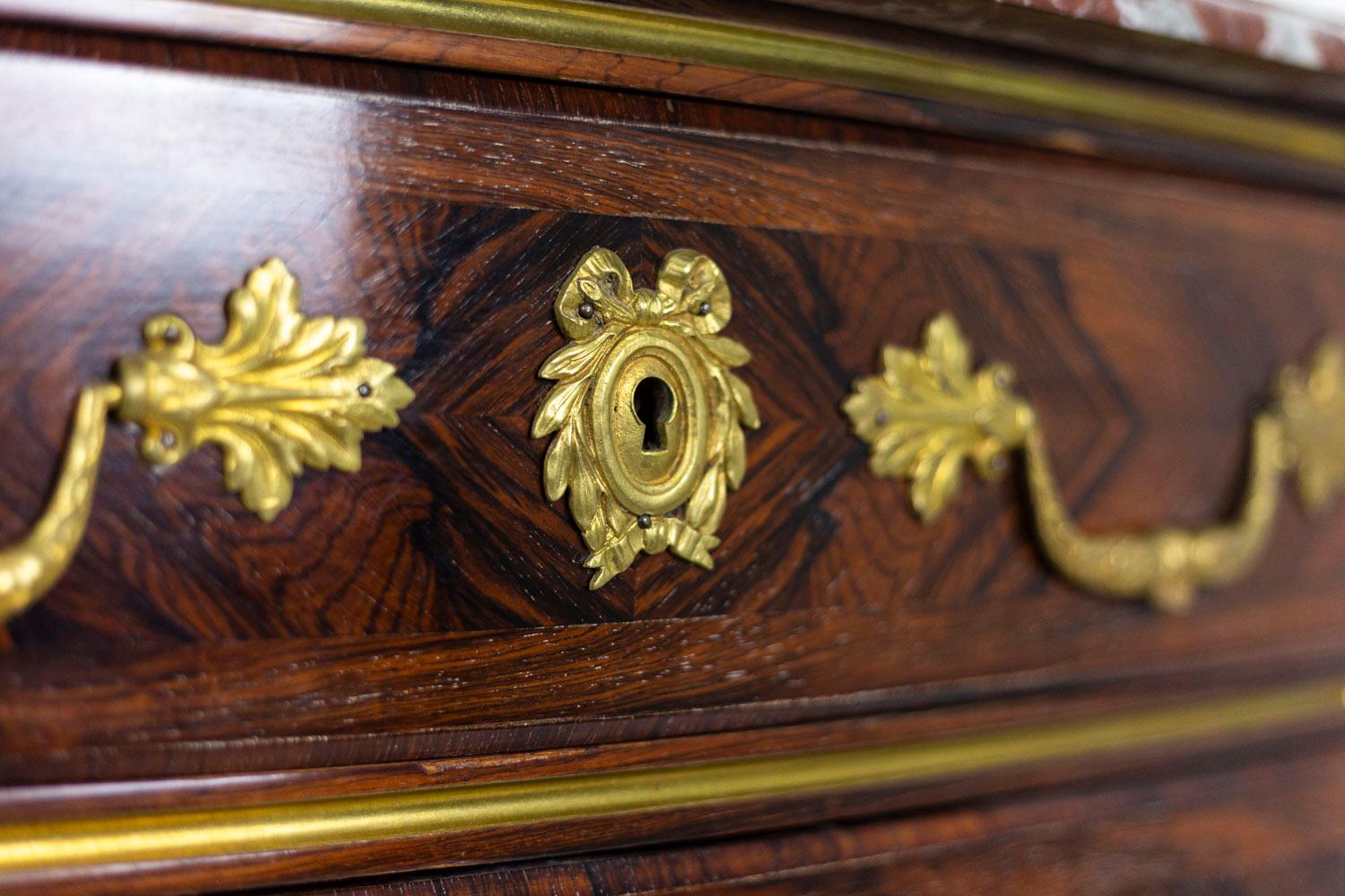 Regence Style Commode in Violetwood, circa 1880 3