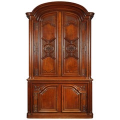 Antique Regence Style Wooden Display-Cabinet by C. Potheau, France, circa 1895