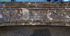 Regence Style Fireplace in Breccia Nouvelle Marble