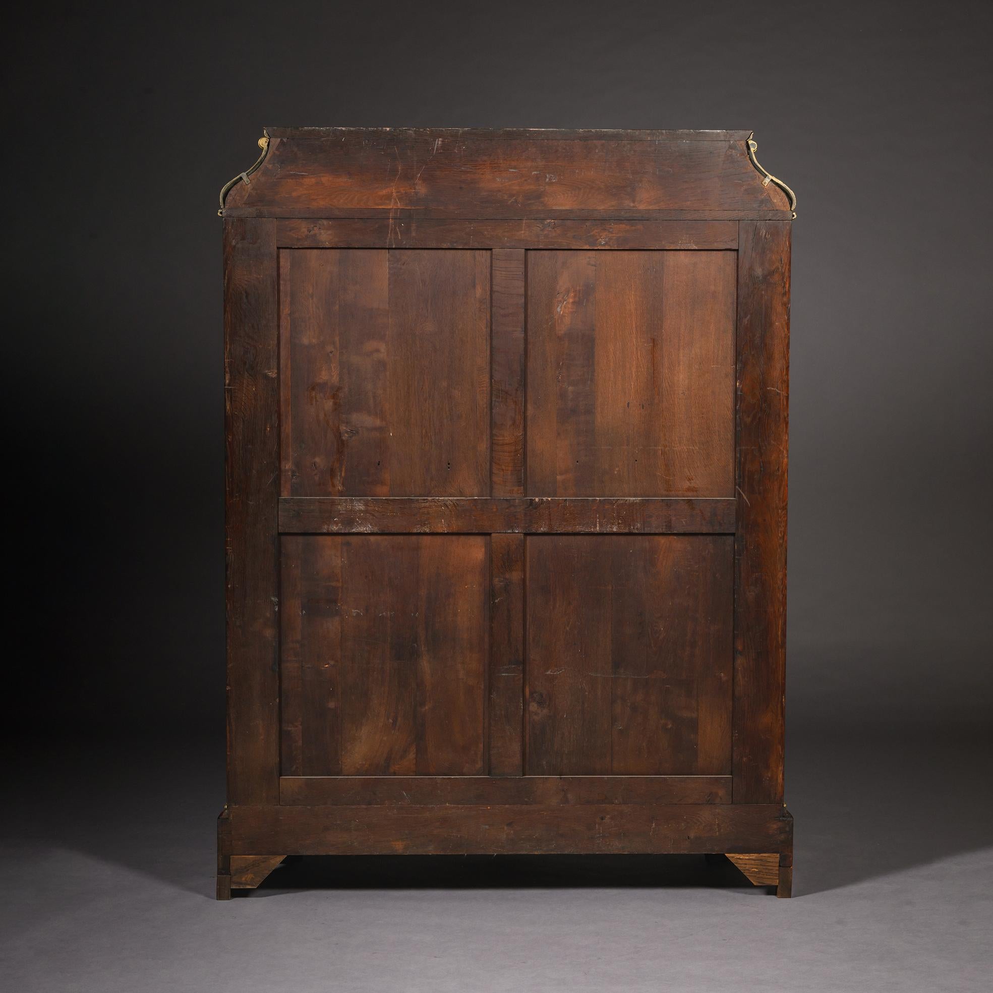 Bibliothèque en marqueterie montée sur vermeil de style Régence par la Maison Beurdeley, Paris en vente 4