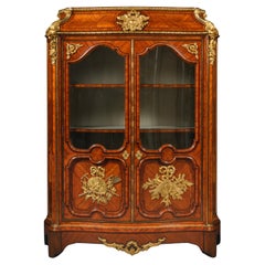 Regence-Style Gilt-Bronze Mounted Parquetry Bookcase by Maison Beurdeley, Paris