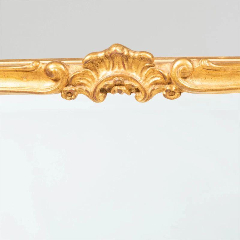 Louis XV Regence Style Gilt Mirror with Beveled Detail For Sale