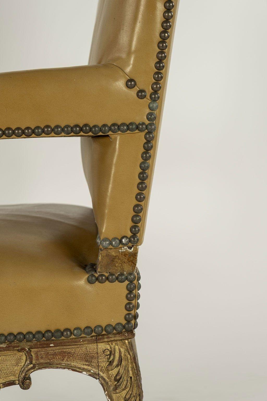 Regence Style Giltwood Sessel im Zustand „Gut“ im Angebot in Houston, TX