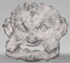 Regence-style lead grotesque fountain mask