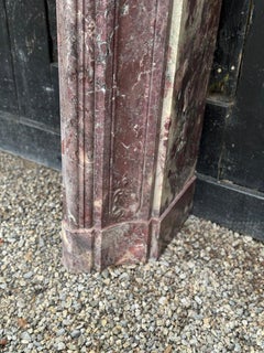 Regence Style Peach Blossom Marble Mantel, 18th Century